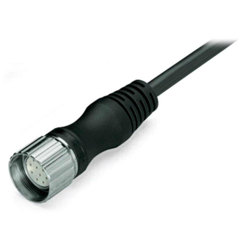 WAGO - Konfektioniertes Sensor-Aktor-Kabel Verbindungskabel 12-polig 756-3201/120-100 Länge 10m,schwarz − 1 Stück