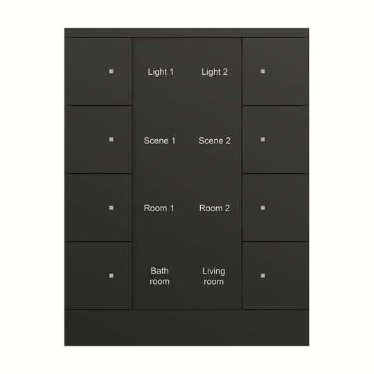 Busch-Jaeger - Bussystem-Tastsensor 8f. Bedienelement SB/U8.0.1-885 schwarz, matt