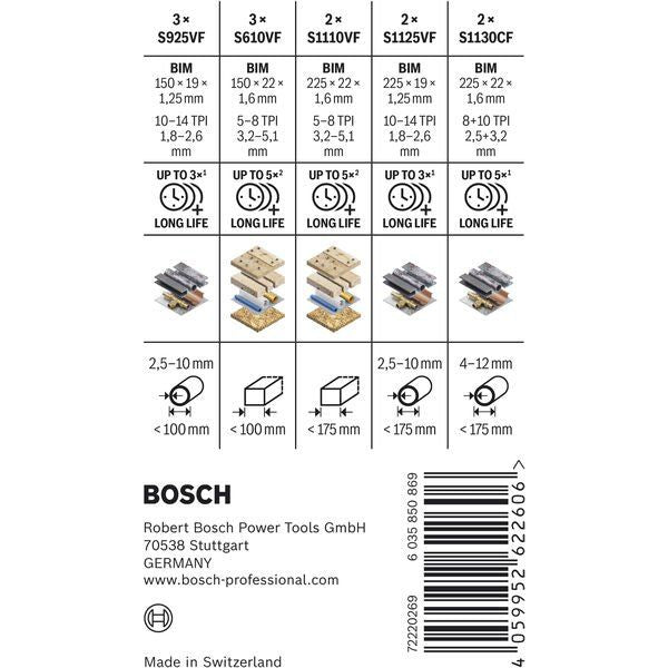 Bosch - Sägeblatt Sortiment PRO Demolition 2607011821VE(12) Säbelsägeblatt Set
