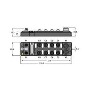 Turck - Feldbus, Dez. Peripherie - Digitales Ein-/Ausgangs-Modul Feldbus-I/O-Modul TBDP-L2-16DXP kompakt