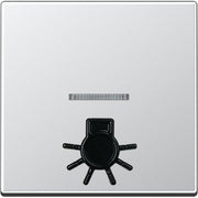 Jung - Abdeckung/Bedienelement für Installationsschalterprogramme Wippe abt.Symbol LICHT alu A 590 L1KO AL für Kontrollschalter