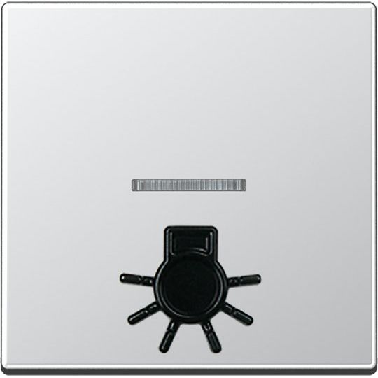 Jung - Abdeckung/Bedienelement für Installationsschalterprogramme Wippe abt.Symbol LICHT alu A 590 L1KO AL für Kontrollschalter