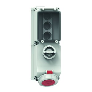 Bals Elektrotech - CEE-Steckdose abschaltbar, abgesichert (IEC 60309) Wandsteckdose abschaltbar 17014 verriegelt abgesich