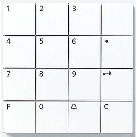Siedle&Söhne - Funktionsmodul für Türkommunikation Codeschloss-Modul COM 611-02 W weiss − 1 Stück