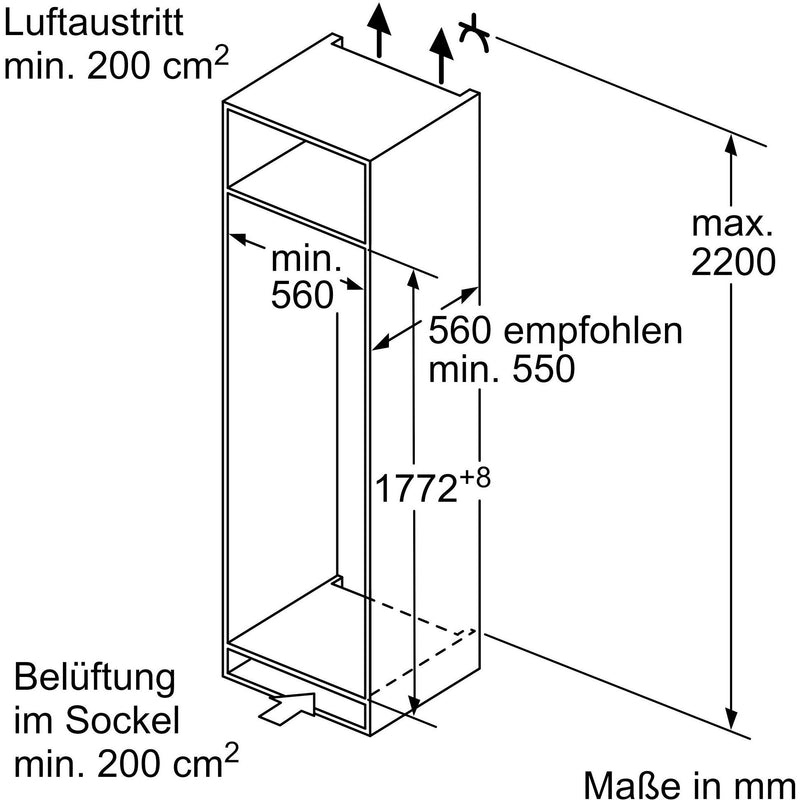 Bosch - Kühlschrank EB-Kühlgerät KIR81NSE0 Serie2