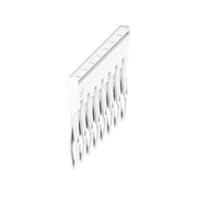 Weidmüller - Querverbinder/Brücker für Reihenklemme Querverbinder ZQV 2.5N/8 WT gesteckt − 20 Stück