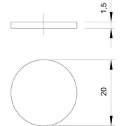 OBO Bettermann - Durchführungstülle Staubschutzplättchen 107 S VTEC M20 − 100 Stück