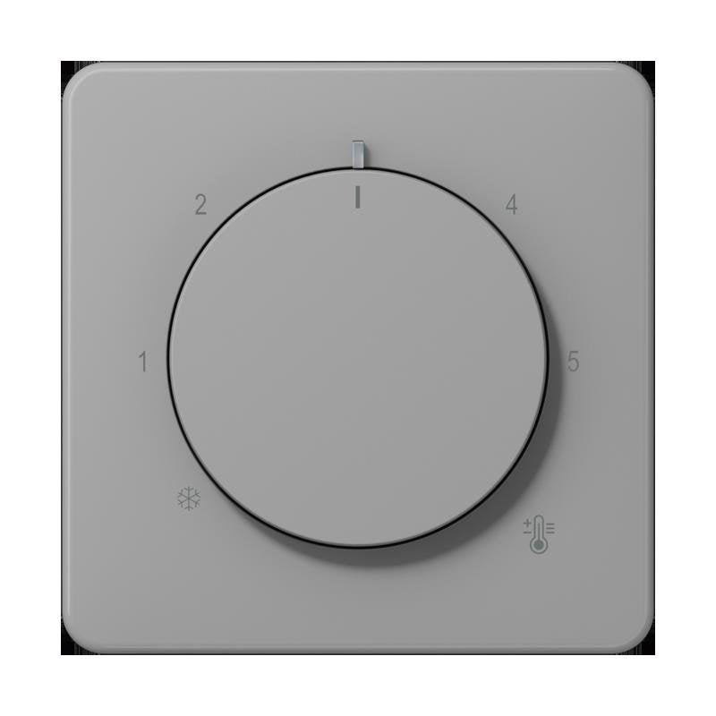Jung - Abdeckung/Bedienelement für Installationsschalterprogramme Abdeckung CD 1749 BF GR für Raumtemp.Regler − 1 Stück