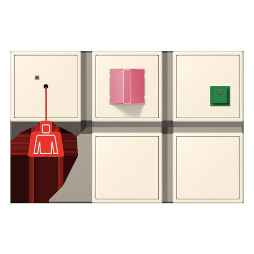 Jung - Behindertenelement für Installationsschalterprogramme Notrufset mit USV NRS LC 0834-2 245