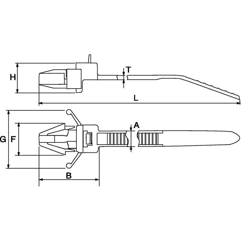 HellermannTyton - Kabelbinder Befestigungsbinder 115-01900 132x3 m − 100 Stück