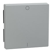 Merten - Abdeckung/Bedienelement für Installationsschalterprogramme Wippe Kennz.0/1 alu 433260 f.Wippscha.Einsatz