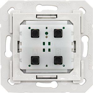 Eltako - Sender/Fernbedienung für Installationsschalterprogramme Funktaster-Einsatz FTE215B grau