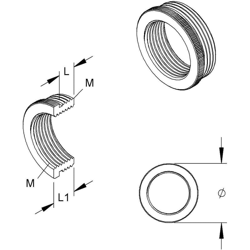 HKL - Erweiterungs-/Reduzierring Reduzierring 44M6350