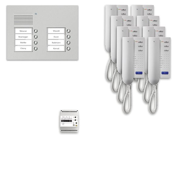 TCS Tür Control - Türsprech-Set Audio Außenstation Pack 8 PPU08/2-EN/02 PUK 2reihig 8Tast.UP
