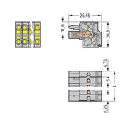 WAGO - Kabelsteckverbinder für Leiterplattensteckverbinder 2-Leiter-Federleiste 231-2111/026-000 CAGECLAMP,2,5mm²,gr − 25 Stück
