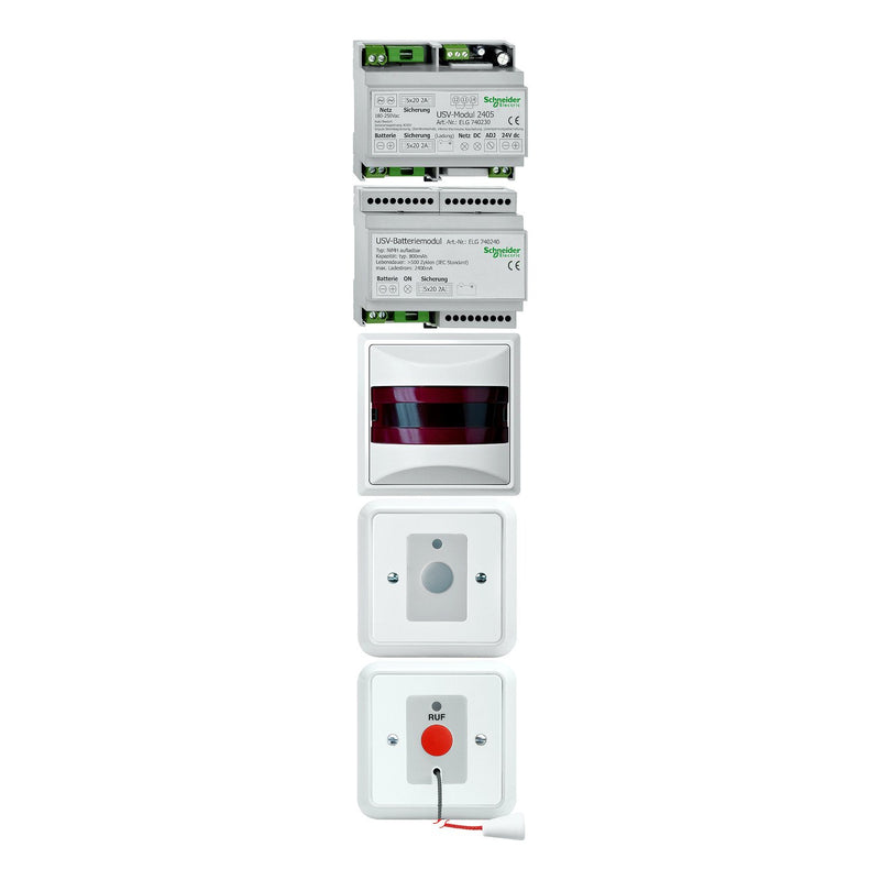 Elso - Behindertenelement für Installationsschalterprogramme Behinderten WC-Set ELG740224 reinweiß