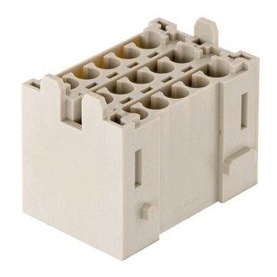 Harting - Kontakteinsatz für Rechtecksteckverbinder Einsatz Brückenblock 16A 09140153001 Crimpanschluss