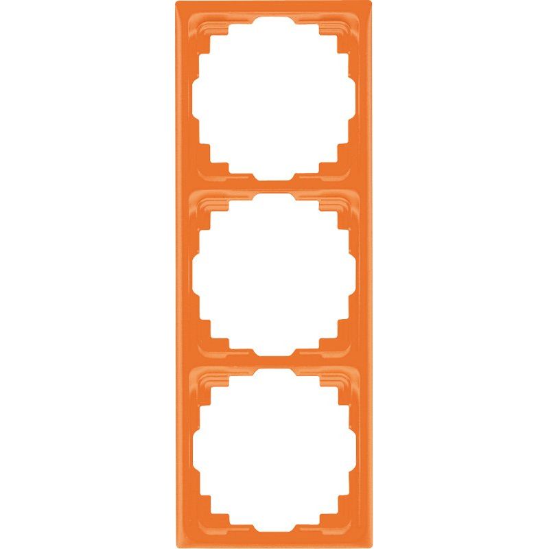 Jung - Abdeckrahmen Rahmen 3-fach orange CD 583 K O waage/senkrecht