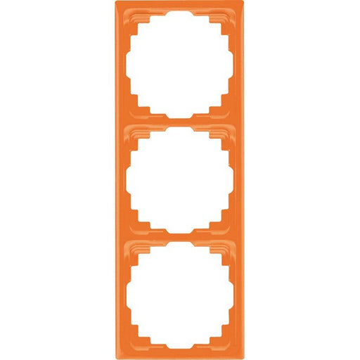 Jung - Abdeckrahmen Rahmen 3-fach orange CD 583 K O waage/senkrecht