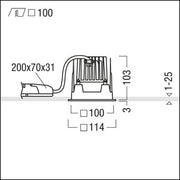 Zumtobel Group - Downlight/Strahler/Flutlicht LED - Downlight PANOS INF #60817235 4000K