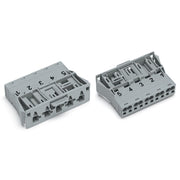 WAGO - Geräteanschluss für steckbare Gebäudeinstallation Snap-In-Stecker 770-755 5-polig,Kod. B,grau − 50 Stück