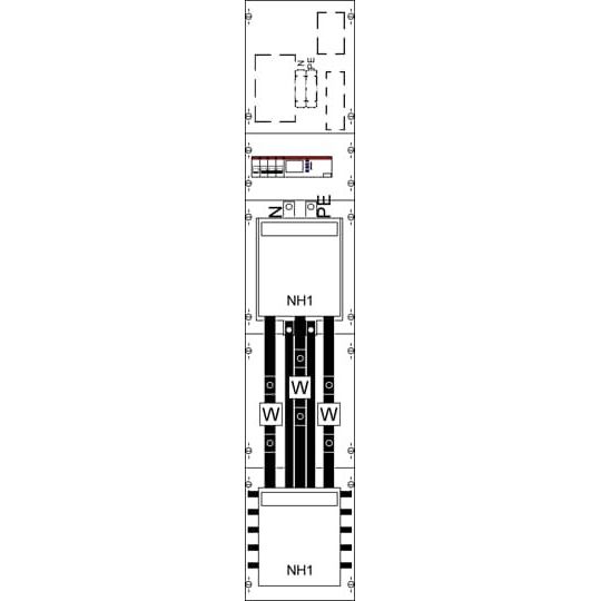 Striebel&John - Verteilerbaugruppe Schalter Wandlerfeld KA4057NA14 Netzschutz AF116