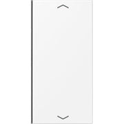Jung - Abdeckung/Bedienelement für Installationsschalterprogramme Taste 2-fach LS 402 TSAP WWM schneeweiß matt