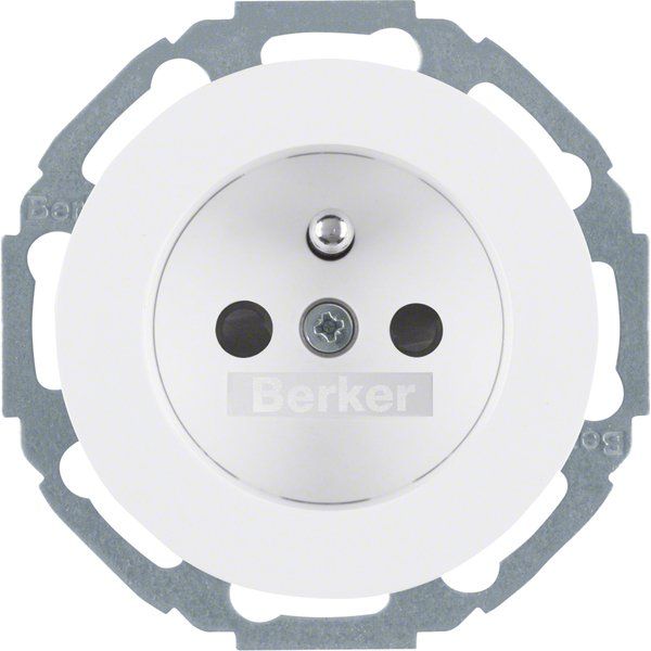 Berker - Steckdose pows/gl 6765792089 m.Schutzkontaktstift