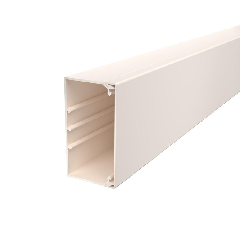 OBO Bettermann - Leitungsführungskanal Wand+Deckenkanal m.Obert. WDK60110CW 60x110mm,PVC − 2 Meter