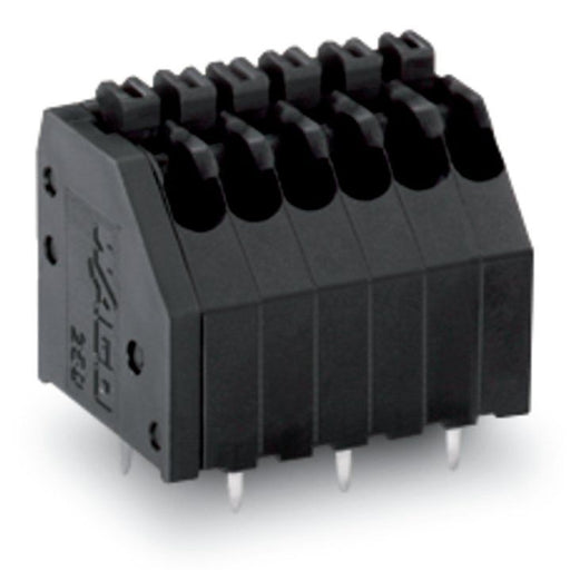 WAGO GmbH & Co. KG - Leiterplattenklemme THR-Leiterplattenklemme 250-404/353-604 Drücker,0,5mm²,sw − 100 Stück