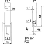 OBO Bettermann - Bügelschelle BS-F3-K-12 FT 3-fach − 50 Stück