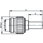 Telegärtner - Koax-Steckverbinder TNC-Kabelstecker cr/cr 100023708 G8 (RD-316) − 5 Stück