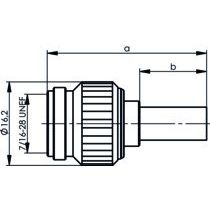 Telegärtner - Koax-Steckverbinder TNC-Kabelstecker cr/cr 100023708 G8 (RD-316) − 5 Stück