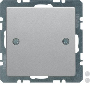 Berker - Einsatz/Abdeckung für Kommunikationstechnik Blindverschluß alu/lack 10096074 mit Zentralstück