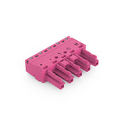 WAGO - Steckverbinder für steckbare Gebäudeinstallation Buchse 5-polig 770-285/082-000 Kod. B,pink − 50 Stück