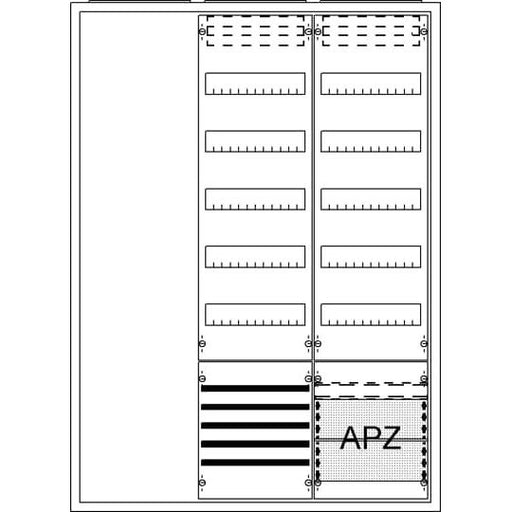 Striebel&John - Zähler-Komplettschrank Ausbauschrank AA37A1SA APA37 1F1V5SS1V5A2