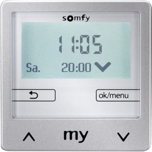 Somfy - Zeitschaltuhr für Installationsschalterprogramme Chronis Smoove Uno S 1805282 Pure White o. Rahmen