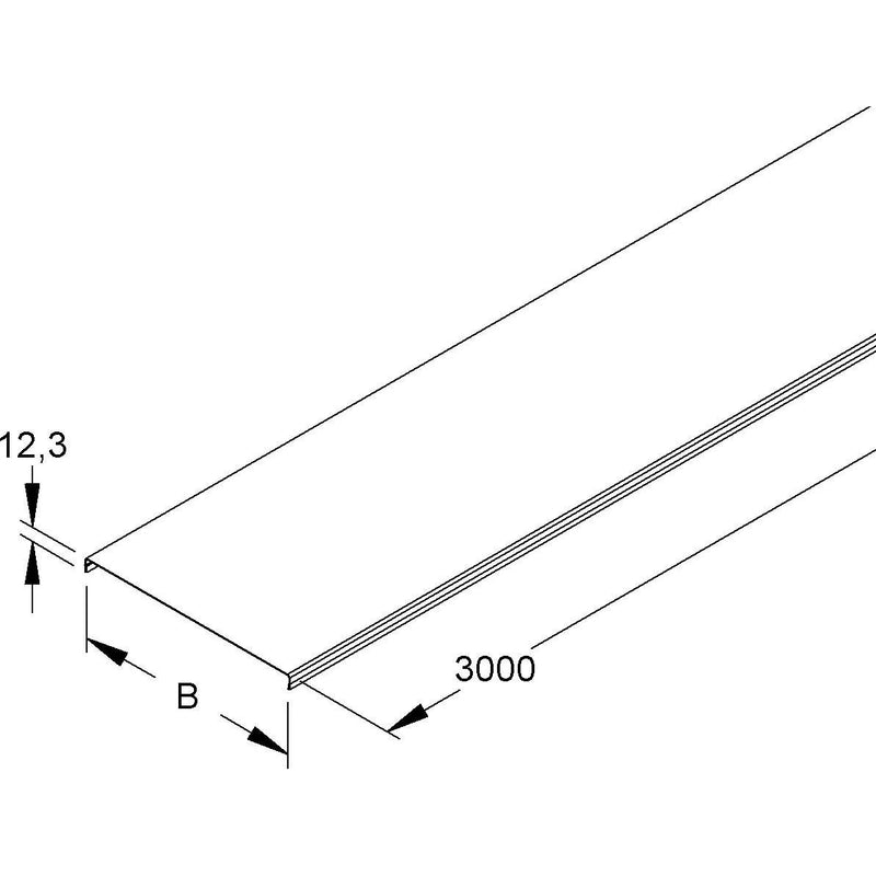 Niedax - Deckel für Kabeltragsystem Gitterrinnendeckel GRD 150 E3 − 3 Meter