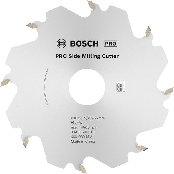 Bosch - Fräser PRO Scheibenfräser, 105 x 3608641013 22 x 4 mm, 8 Zähne