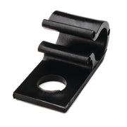HellermannTyton - Befestigungsschelle für Kabel/Rohre Kabelhalter 8D10 POM BK 500 schwarz − 500 Stück