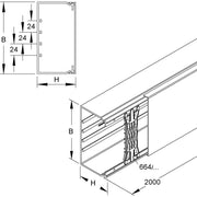 HKL - Leitungsführungskanal Kanal cws GL80150.6 − 6 Meter