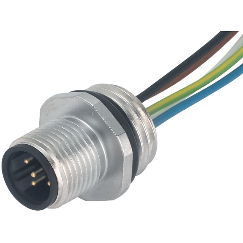 Murrelektronik - Rundsteckverbinder, Einbau (ohne Leitung) Flanschstecker 7000-14121-9750020 M12 B-cod