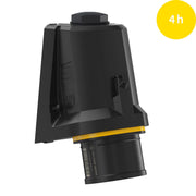 Walther Werke - CEE-Gerätestecker (IEC 60309) CEE NEO Wandgerätestecker FW710504SK schräg 16A5P4h IP54 − 10 Stück