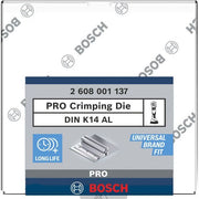 Bosch - Einsatz für Presswerkzeug Kabelschuhe/Verbinder, Aderendhülsen, Schirmanschluss PRO Presseinsatz, K14 AL, 2608001137 35 mm², Aluminiume