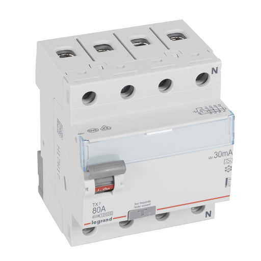 Legrand - Fehlerstrom-Schutzschalter Fehlerstromschutzschalter Legrand 411767 80A,4pol,30mA,400VAC