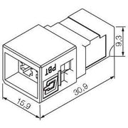 Weidmüller - LWL-Steckverbinder Buchseneinsatz LWL LC IE-BI-LCD-MM-C Multi Mode − 10 Stück