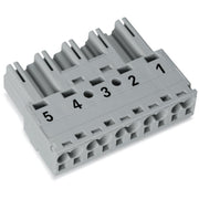 WAGO - Steckverbinder für steckbare Gebäudeinstallation Stecker 5-polig 770-255 Kod. B,grau − 50 Stück