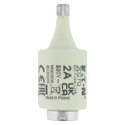 Eaton - D-Sicherungseinsatz Sicherungseinsatz Nieders. FUSE 2A DI#2D27Q 2A AC 500V 50kA − 25 Stück