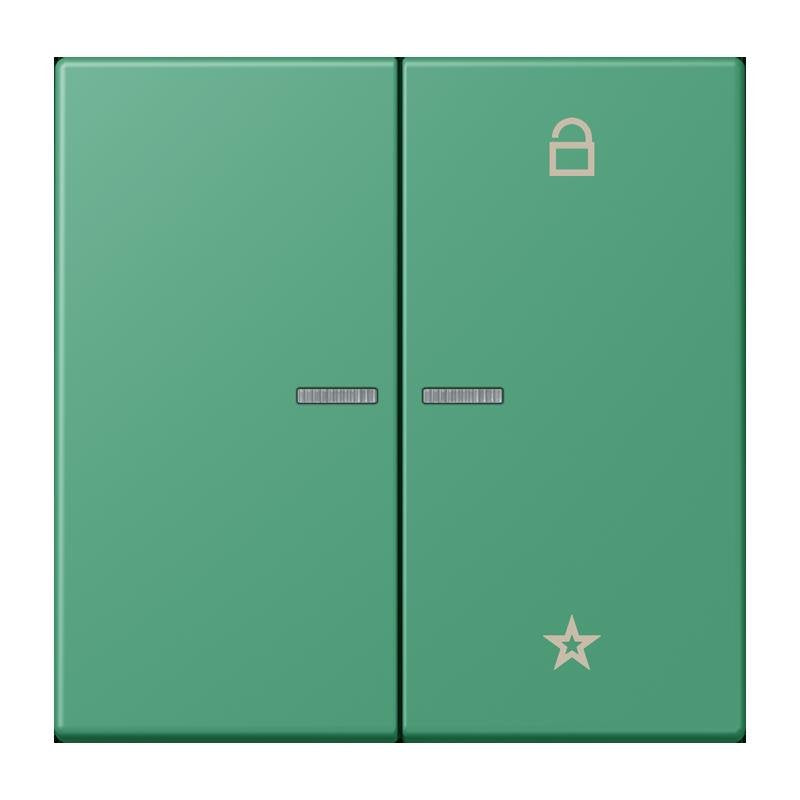 Jung - Bedienelement intelligent eNet Taster Universal 1f. FM LC 1701 250 vert 59 (4320G)