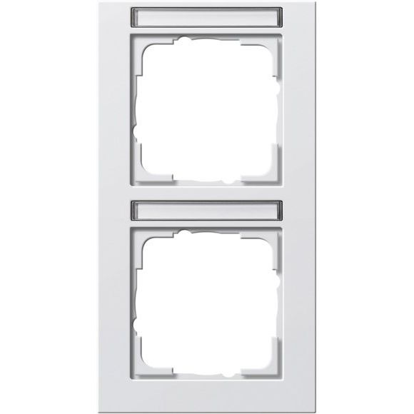 Gira - Abdeckrahmen 2f. rws/matt 110222 senkrecht,bruchsi